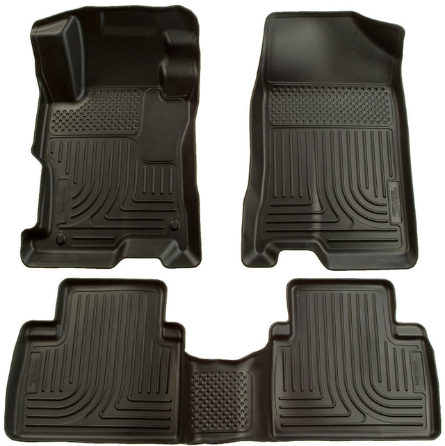 Husky Liners 07-12 Nissan Altima (Non-Hybrid) WeatherBeater Combo Black Floor Liners (1pc. 2nd Row) Husky Liners Floor Mats - Rubber  AXOPROS