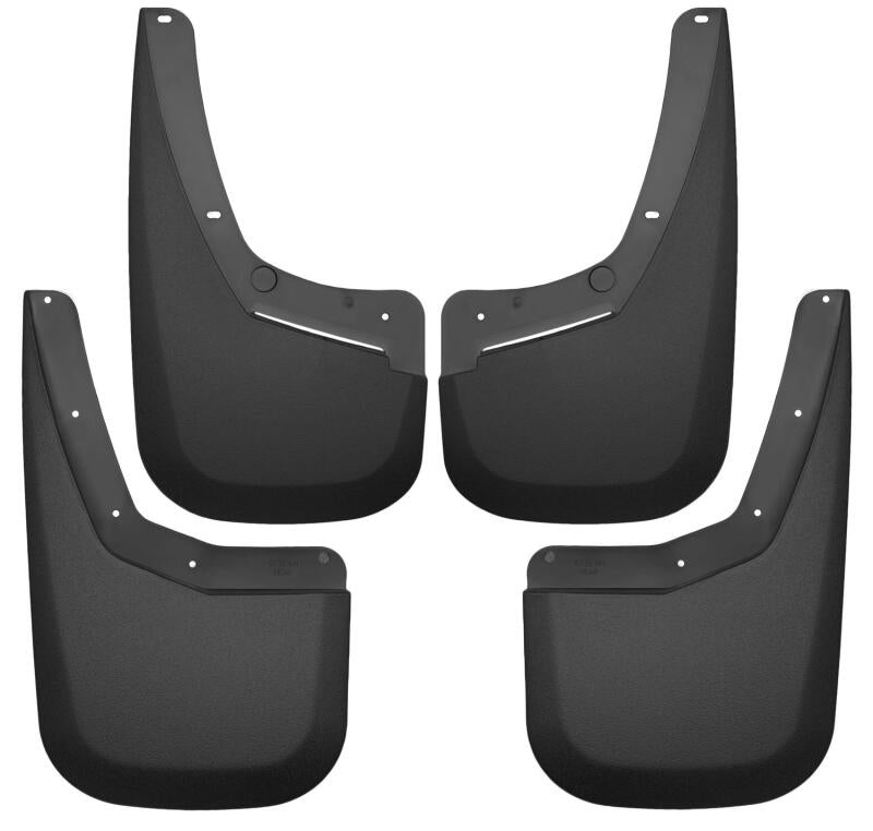 Husky Liners 07-13 Chevy Silverado 1500 LT / 07-14 Silverado 2500HD Front & Rear Mud Guards - Black Husky Liners Mud Flaps  AXOPROS