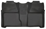 Husky Liners 07-13 Chevy Silverado 1500/2500HD Crew Cab PU Weatherbeater Black 2nd Seat Floor Liner Husky Liners Floor Mats - Rubber  AXOPROS
