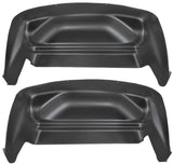 Husky Liners 07-13 Chevy/GMC Silverado/Sierra Black Rear Wheel Well Guards Husky Liners Wheel Well Liners  AXOPROS