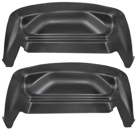Husky Liners 07-13 Chevy/GMC Silverado/Sierra Black Rear Wheel Well Guards Husky Liners Wheel Well Liners  AXOPROS