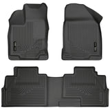 Husky Liners 07-13 Ford Edge / 07-13 Lincoln MKX Weatherbeater Black Front & 2nd Seat Floor Liners Husky Liners Floor Mats - Rubber  AXOPROS