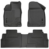 Husky Liners 07-13 Ford Edge / 07-13 Lincoln MKX Weatherbeater Black Front & 2nd Seat Floor Liners Husky Liners Floor Mats - Rubber  AXOPROS
