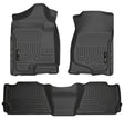 Husky Liners 07-13 GM Escalade ESV/Avalanche/Suburban WeatherBeater Black Front/2nd Row Floor Liners Husky Liners Floor Mats - Rubber  AXOPROS