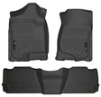 Husky Liners 07-13 GM Escalade/Suburban/Yukon WeatherBeater Black Front & 2nd Seat Floor Liners Husky Liners Floor Mats - Rubber  AXOPROS
