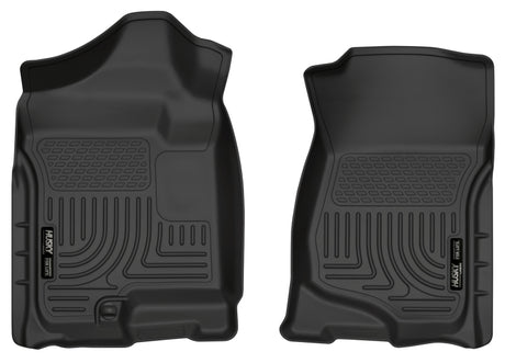 Husky Liners 07-14 Cadillac Escalade ESV/EXT Weatherbeater Black Front Floor Liners Husky Liners Floor Mats - Rubber  AXOPROS