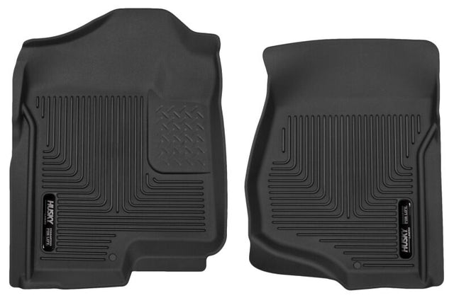 Husky Liners 07-14 Cadillac Escalade ESV/EXT Weatherbeater Black Front Floor Liners Husky Liners Floor Mats - Rubber  AXOPROS