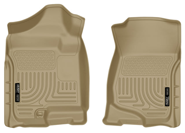 Husky Liners 07-14 Cadillac Escalade ESV/EXT Weatherbeater Tan Front Floor Liners Husky Liners Floor Mats - Rubber  AXOPROS