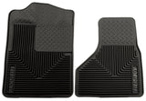 Husky Liners 08-10 Ford F-250/F-350/F-450 SuperDuty Heavy Duty Black Front Floor Mats Husky Liners Floor Mats - Rubber  AXOPROS