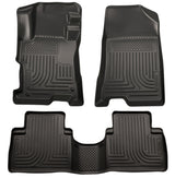 Husky Liners 08-12 Honda Accord (4DR) WeatherBeater Combo Black Floor Liners (One Piece for 2nd Row) Husky Liners Floor Mats - Rubber  AXOPROS