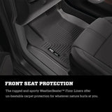 Husky Liners 08-21 Nissan Frontier Crew Cab WeatherBeater Front Row Black Floor Liners Husky Liners Floor Mats - Rubber  AXOPROS
