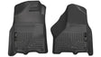 Husky Liners 09-10 Dodge Ram 1500/2500/3500 WeatherBeater Front Row Black Floor Liners Husky Liners Floor Mats - Rubber  AXOPROS