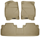 Husky Liners 09-12 Ford Escape/Mazda Tribute (Base/Hybrid) WeatherBeater Combo Tan Floor Liners Husky Liners Floor Mats - Rubber  AXOPROS