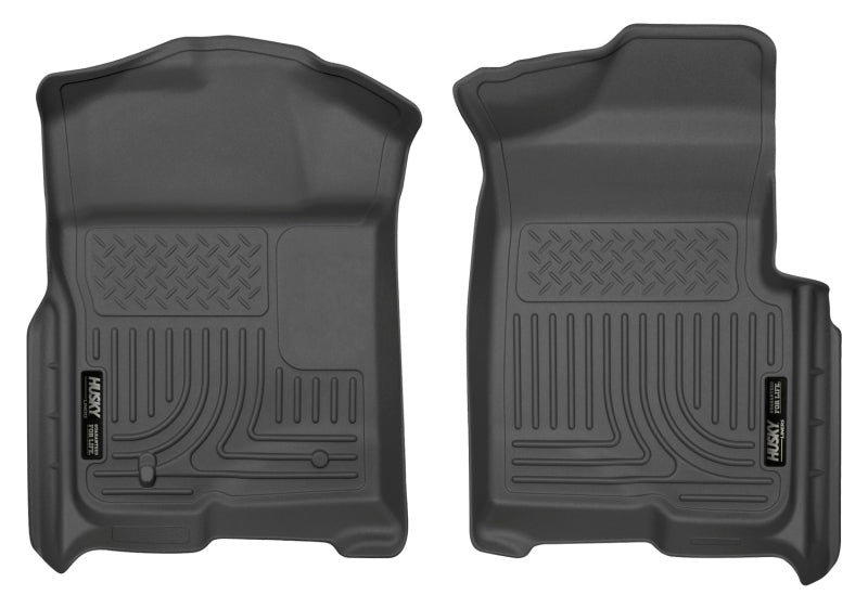 Husky Liners 09-12 Ford F-150 Regular/Super/Super Crew Cab WeatherBeater Black Floor Liners Husky Liners Floor Mats - Rubber  AXOPROS