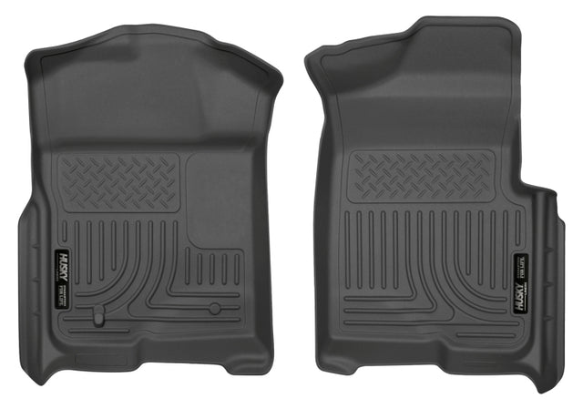 Husky Liners 09-12 Ford F-150 Regular/Super/Super Crew Cab WeatherBeater Black Floor Liners Husky Liners Floor Mats - Rubber  AXOPROS