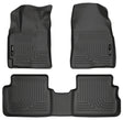 Husky Liners 09-12 Toyota Corolla/Matrix/Pontiac Vibe (FWD) WeatherBeater Combo Black Floor Liners Husky Liners Floor Mats - Rubber  AXOPROS
