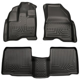 Husky Liners 09-13 Lincoln MKS WeatherBeater Combo Black Floor Liners Husky Liners Floor Mats - Rubber  AXOPROS