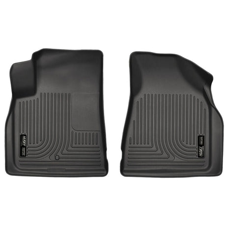 Husky Liners 09-14 Chevy Traverse/07-14 GMC Acadia Weatherbeater Black Front Floor Liners Husky Liners Floor Mats - Rubber  AXOPROS