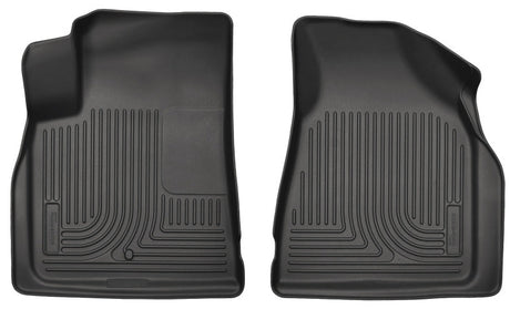 Husky Liners 09-14 Chevy Traverse/07-14 GMC Acadia Weatherbeater Black Front Floor Liners Husky Liners Floor Mats - Rubber  AXOPROS