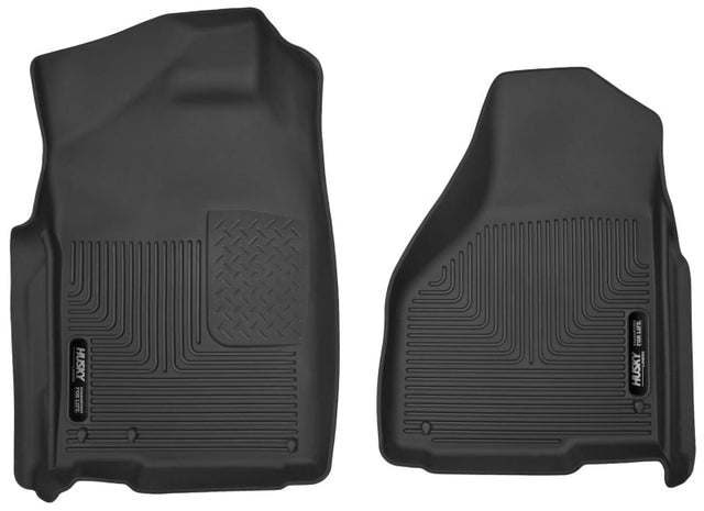 Husky Liners 09-14 Dodge Ram/Ram Quad Cab X-Act Contour Black Front Floor Liners Husky Liners Floor Mats - Rubber  AXOPROS