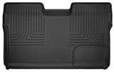 Husky Liners 09-14 Ford F-150 SuperCrew Cab X-Act Contour Second Row Seat Floor Liner - Black Husky Liners Floor Mats - Rubber  AXOPROS