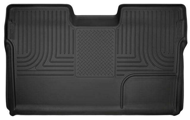 Husky Liners 09-14 Ford F-150 SuperCrew Cab X-Act Contour Second Row Seat Floor Liner - Black Husky Liners Floor Mats - Rubber  AXOPROS