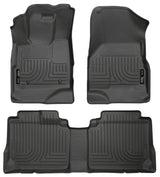 Husky Liners 10-12 Chevy Equinox/GMC Terrain WeatherBeater Combo Black Floor Liners Husky Liners Floor Mats - Rubber  AXOPROS