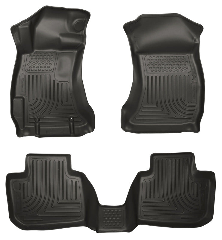 Husky Liners 10-12 Subaru Legacy/Outback WeatherBeater Combo Black Floor Liners Husky Liners Floor Mats - Rubber  AXOPROS