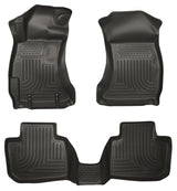 Husky Liners 10-12 Subaru Legacy/Outback WeatherBeater Combo Black Floor Liners Husky Liners Floor Mats - Rubber  AXOPROS