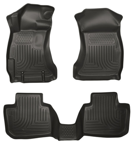 Husky Liners 10-12 Subaru Legacy/Outback WeatherBeater Combo Black Floor Liners Husky Liners Floor Mats - Rubber  AXOPROS