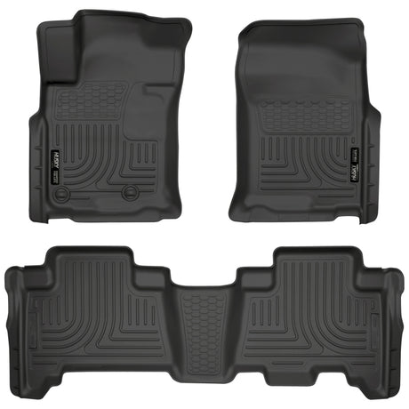 Husky Liners 10-12 Toyota 4Runner/Lexus GX460 WeatherBeater Combo Black Floor Liners Husky Liners Floor Mats - Rubber  AXOPROS