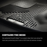 Husky Liners 10-15 Dodge Ram Mega Cab X-Act Contour Black 2nd Row Floor Liners Husky Liners Floor Mats - Rubber  AXOPROS
