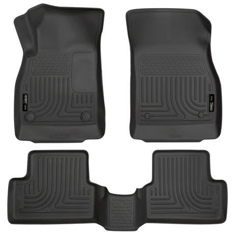 Husky Liners 11-12 Chevrolet Cruze WeatherBeater Combo Black Floor Liners Husky Liners Floor Mats - Rubber  AXOPROS