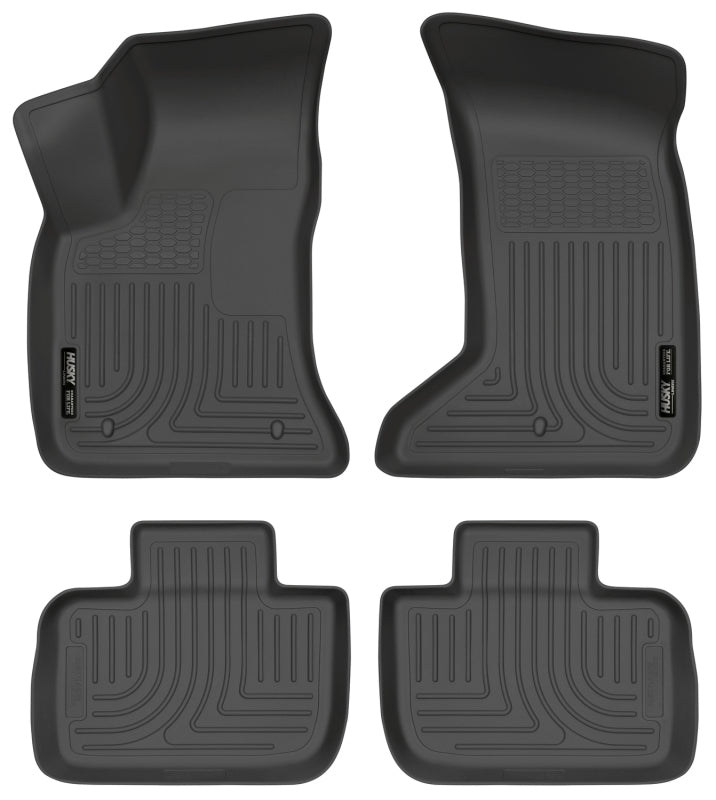 Husky Liners 11-12 Dodge Charger/Chrysler 300 (AWD Only) WeatherBeater Combo Black Floor Liners Husky Liners Floor Mats - Rubber  AXOPROS