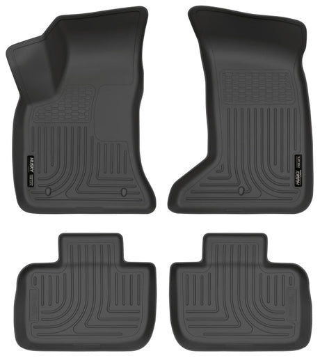 Husky Liners 11-12 Dodge Charger/Chrysler 300 (AWD Only) WeatherBeater Combo Black Floor Liners Husky Liners Floor Mats - Rubber  AXOPROS