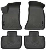 Husky Liners 11-12 Dodge Charger/Chrysler 300 WeatherBeater Combo Black Floor Liners Husky Liners Floor Mats - Rubber  AXOPROS