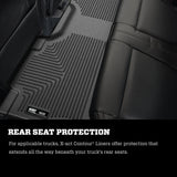 Husky Liners 11-12 Ford F250/F350/F450 Series Reg/Super/Crew Cab X-Act Contour Black Floor Liners Husky Liners Floor Mats - Rubber  AXOPROS