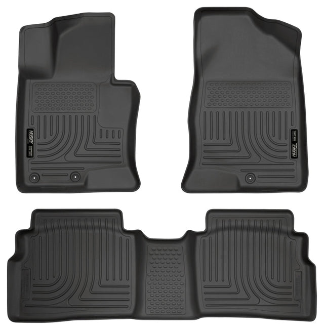Husky Liners 11-12 Hyundai Sonata WeatherBeater Combo Black Floor Liners Husky Liners Floor Mats - Rubber  AXOPROS