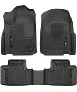 Husky Liners 11-13 Dodge Durango / 11-13 Jeep Grand Cherokee WeatherBeater Combo Black Floor Liners Husky Liners Floor Mats - Rubber  AXOPROS