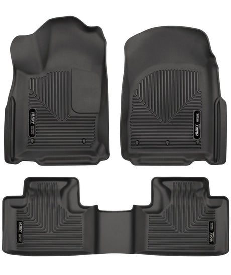 Husky Liners 11-13 Dodge Durango / 11-13 Jeep Grand Cherokee WeatherBeater Combo Black Floor Liners Husky Liners Floor Mats - Rubber  AXOPROS