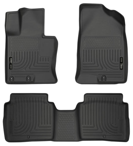Husky Liners 11-14 Kia Optima Weatherbeater Black Front & 2nd Seat Floor Liners Husky Liners Floor Mats - Rubber  AXOPROS