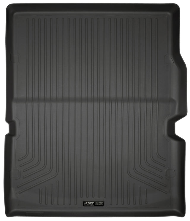 Husky Liners 11-22 Dodge Durango WeatherBeater (Over Folded 3rd Row) Black Rear Cargo Liner Husky Liners Floor Mats - Rubber  AXOPROS