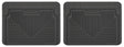 Husky Liners 12-13 Dodge Ram/88-09 Toyota 4Runner Heavy Duty Black 2nd Row Floor Mats Husky Liners Floor Mats - Rubber  AXOPROS