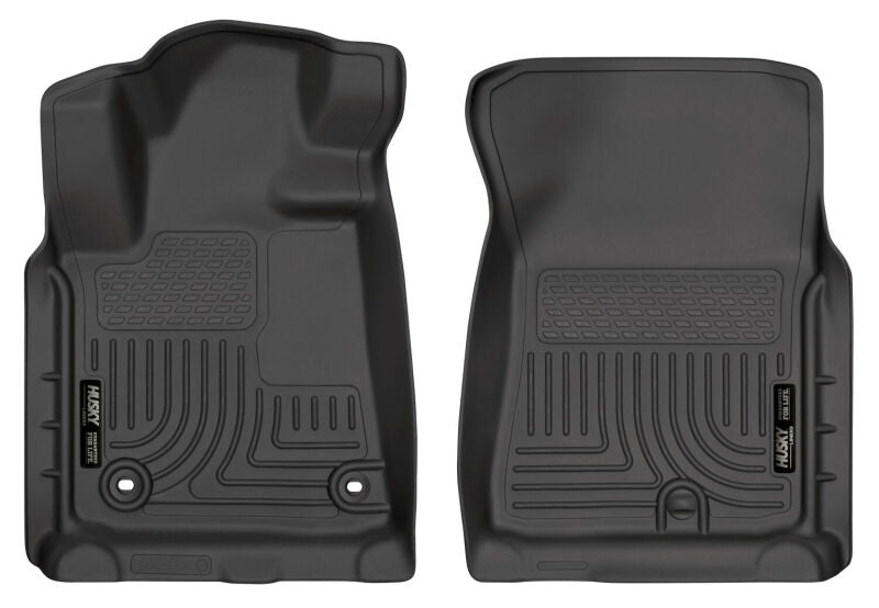 Husky Liners 12-13 Toyota Tundra Weatherbeater Black Front Floor Liners Husky Liners Floor Mats - Rubber  AXOPROS