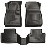 Husky Liners 12-14 Chevrolet Sonic Weatherbeater Black Front & 2nd Seat Floor Liners Husky Liners Floor Mats - Rubber  AXOPROS