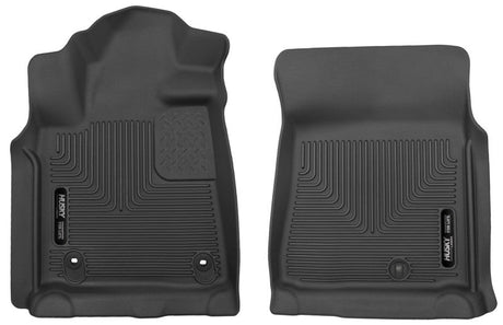 Husky Liners 12-14 Toyota Tundra Pickup(Crew / Ext / Std Cab) X-Act Contour Black Front Floor Liners Husky Liners Floor Mats - Rubber  AXOPROS