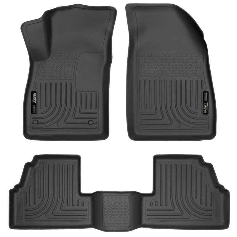 Husky Liners 13-14 Buick Encore WeatherBeater Black Front/2nd Row Floor Liners Husky Liners Floor Mats - Rubber  AXOPROS