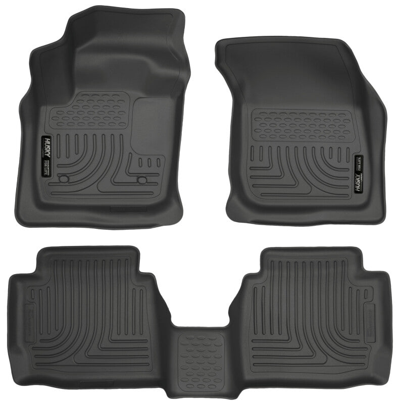 Husky Liners 13-16 Ford Fusion WeatherBeater Combo Black Floor Liners Husky Liners Floor Mats - Rubber  AXOPROS