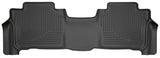 Husky Liners 13-16 Lexus LX570 / 13-16 Toyota Land Cruiser WeatherBeater 2nd Row Black Floor Liners Husky Liners Floor Mats - Rubber  AXOPROS