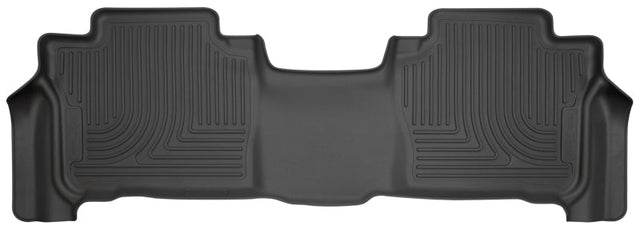 Husky Liners 13-16 Lexus LX570 / 13-16 Toyota Land Cruiser WeatherBeater 2nd Row Black Floor Liners Husky Liners Floor Mats - Rubber  AXOPROS